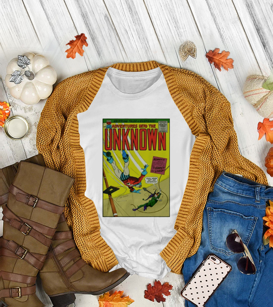Adventures Into The Unknown Gripping Tales of Suspense Nemesis Ghost That Lived 1960s Comic Vintage Cover T-Shirt