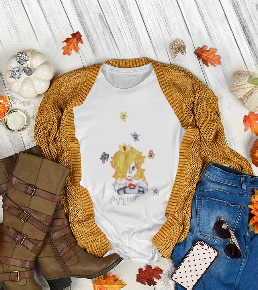 Rosa Lina Meme Yellow Star Crown Princess T-Shirt