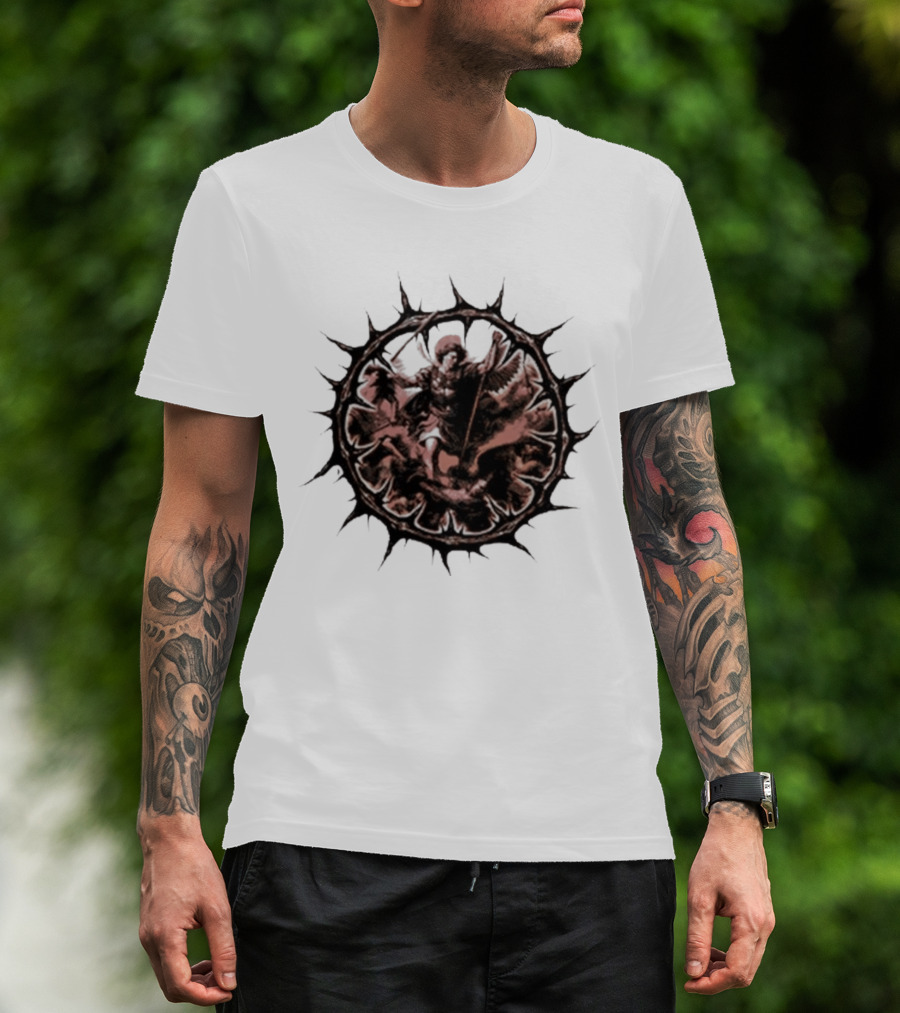 Guilt Trip Armour Of Angels 2026 AOA Embroidered Angelic Halo T-Shirt