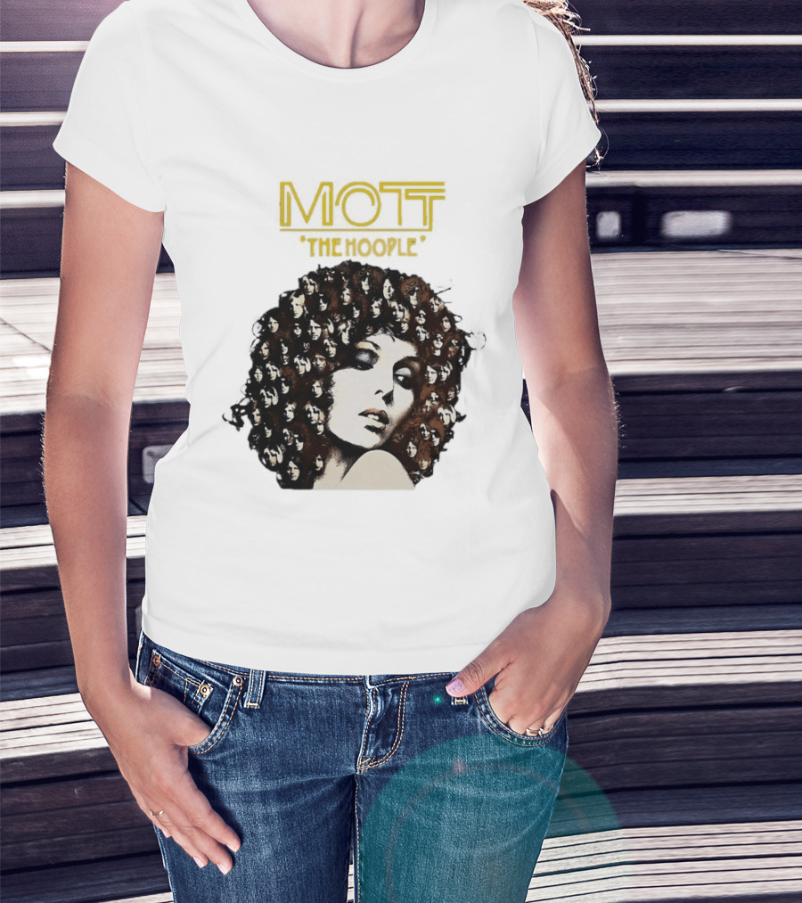 Mott The Hoople Iconic Hair Portrait With Faces T-Shirt