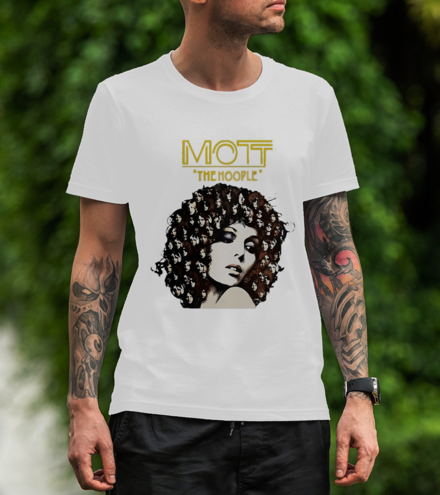 Mott The Hoople Iconic Hair Portrait With Faces T-Shirt