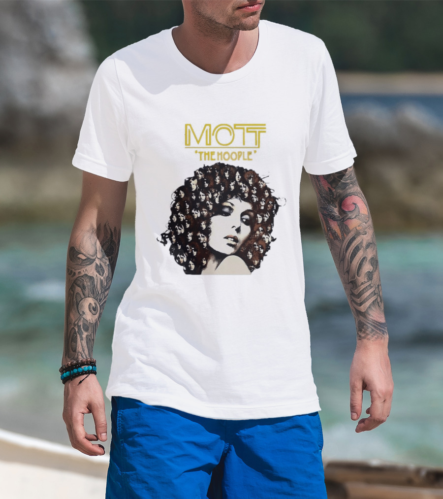 Mott The Hoople Iconic Hair Portrait With Faces T-Shirt