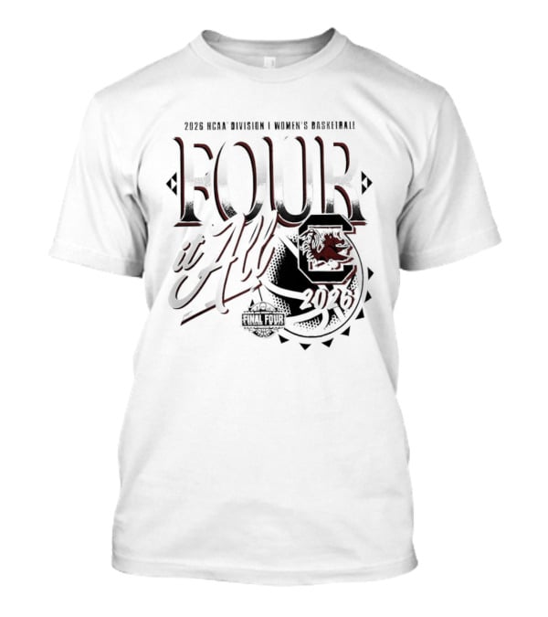 South Carolina Gamecocks 2026 NCAA Women's Basketball March Madness Final Four T-Shirt