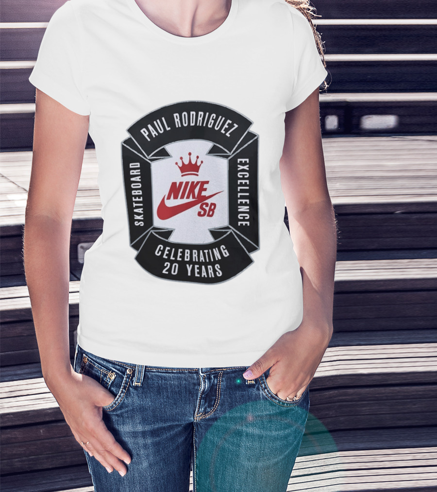Paul Rodriguez Nike SB Skateboard Excellence Celebrating 20 Years T-Shirt