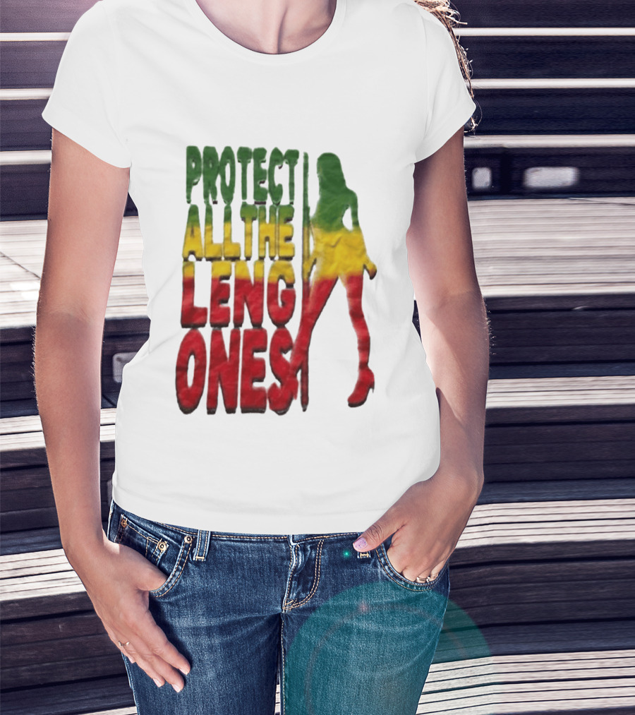 Protect All The Leng Ones Rasta T-Shirt