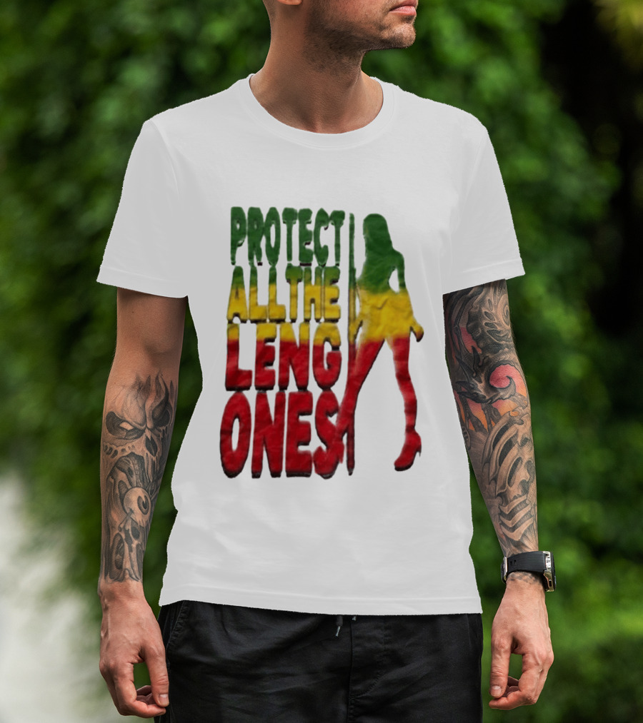 Protect All The Leng Ones Rasta T-Shirt