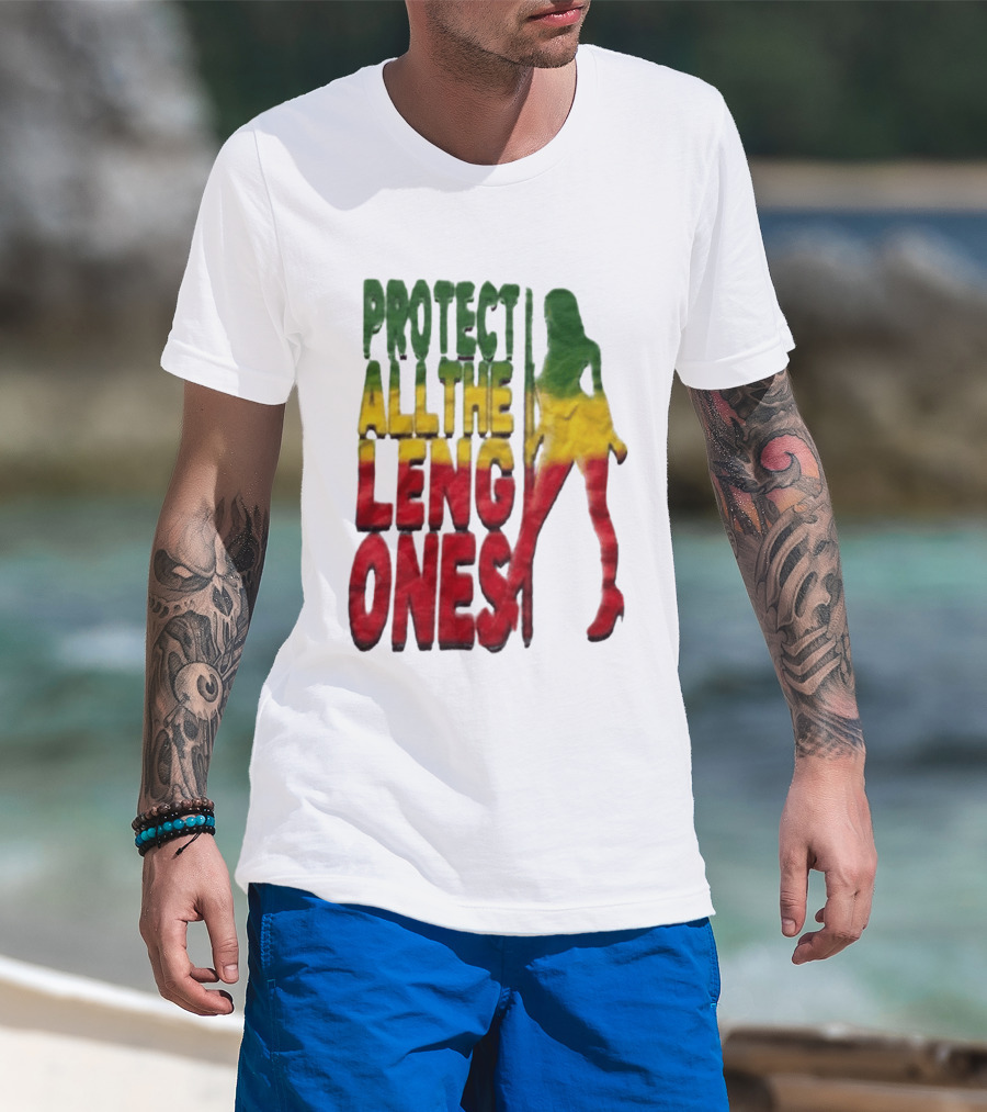 Protect All The Leng Ones Rasta T-Shirt