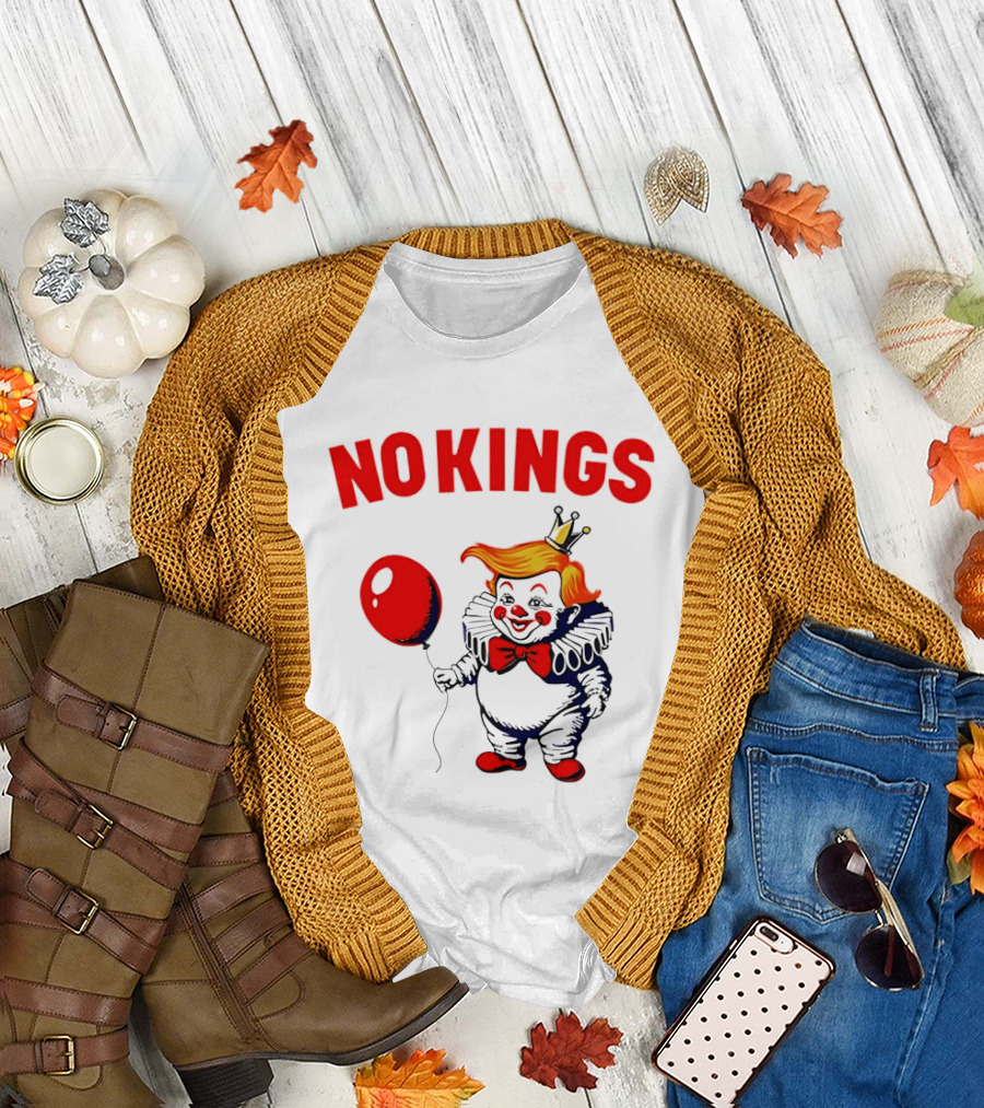 NOKINGS Trump Clown Red Balloon Crown T-Shirt