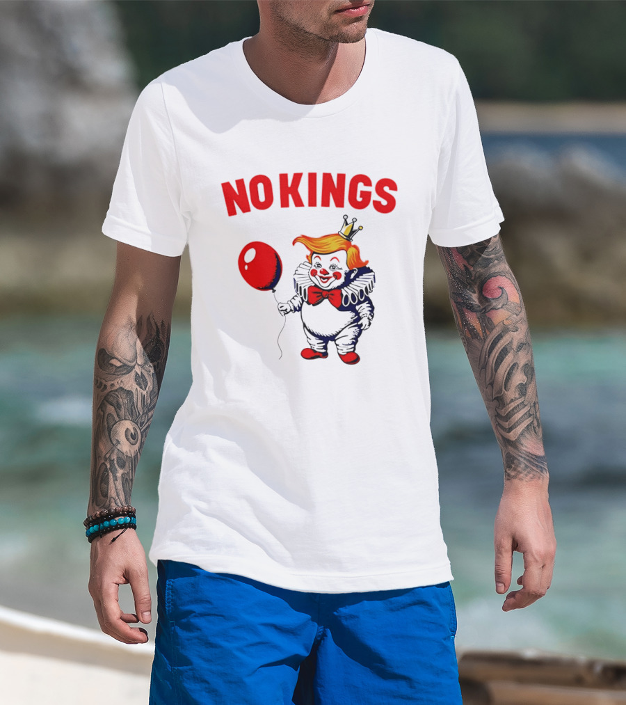 NOKINGS Trump Clown Red Balloon Crown T-Shirt