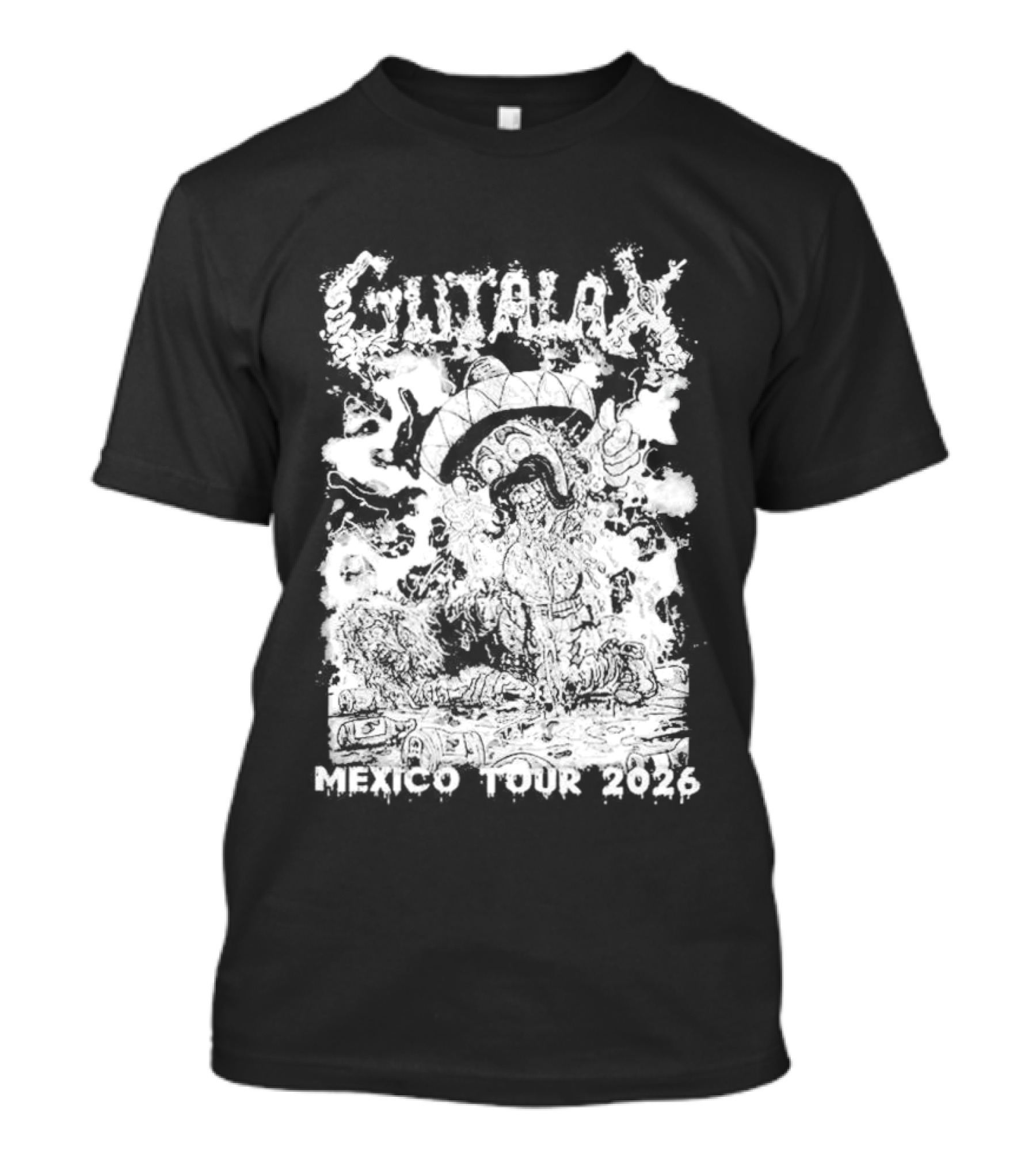 Gutalax Mexico Tour 2026 Anal Revenge Señor Taco City Dates T-Shirt