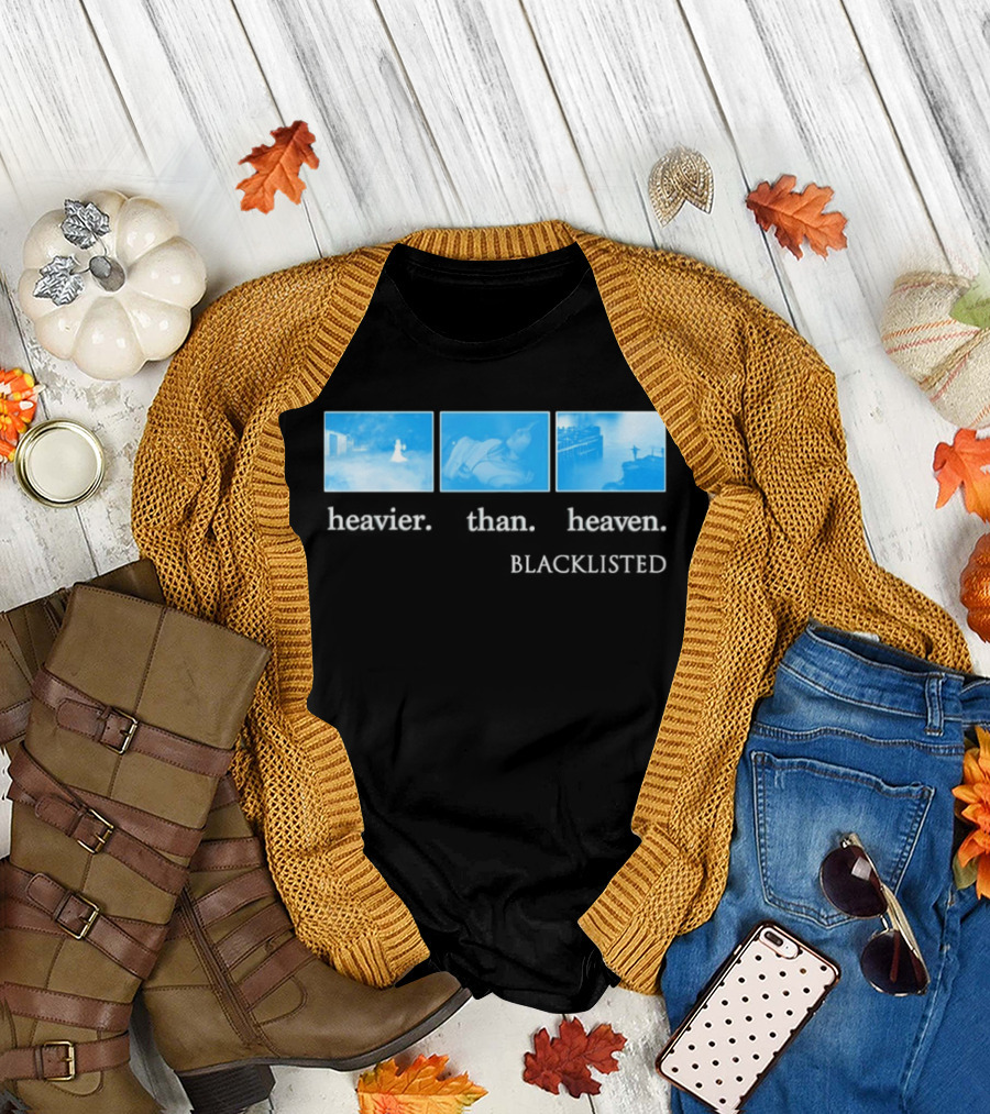 Heavier Than Heaven Blacklisted Nirvana Tribute Grunge Aesthetic T-Shirt