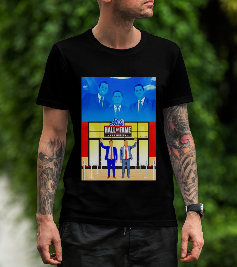 Howie Rose Gary Cohen Mets Hall Of Fame Museum T-Shirt