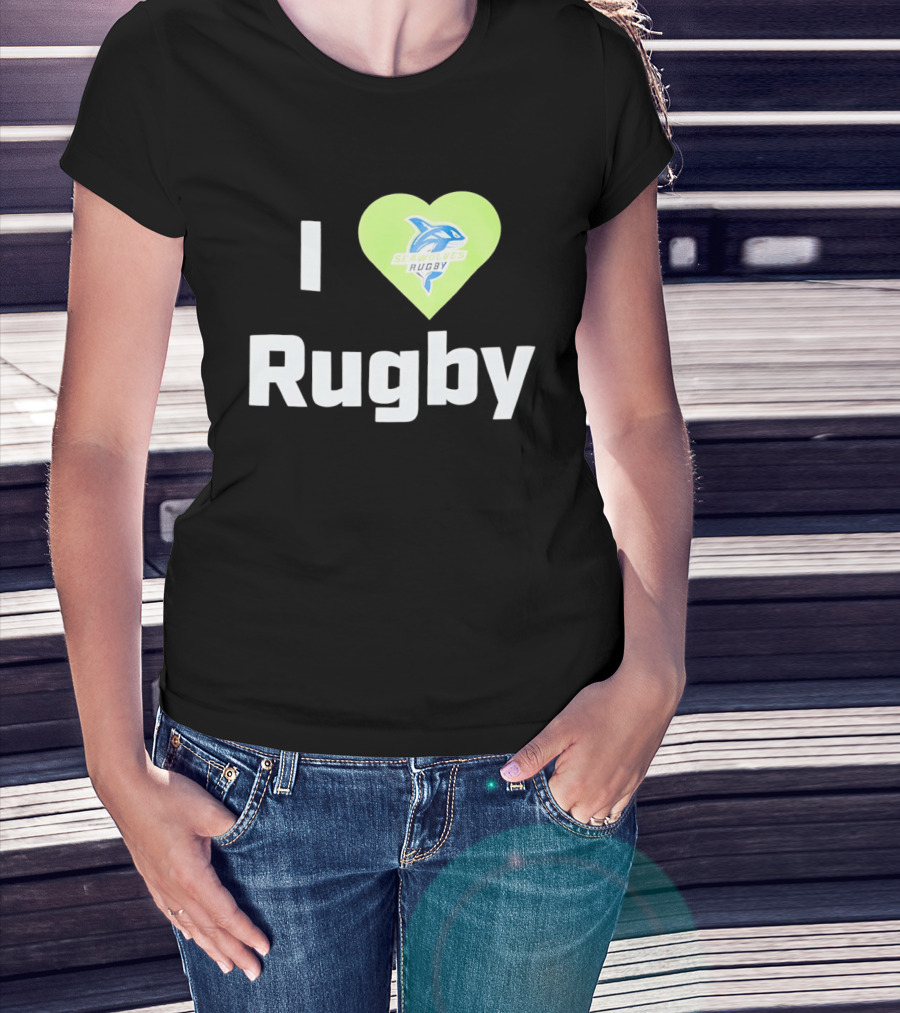 I Love Rugby Seattle Seawolves Heart T-Shirt