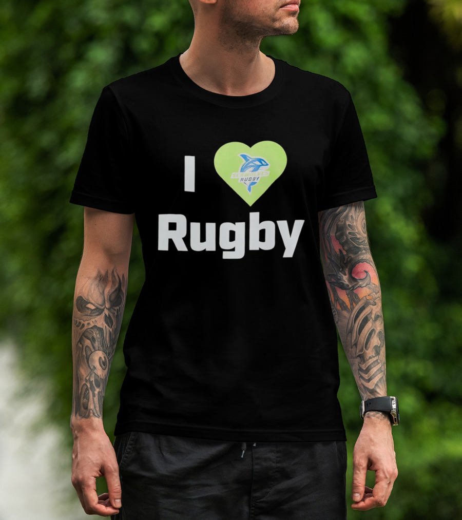 I Love Rugby Seattle Seawolves Heart T-Shirt