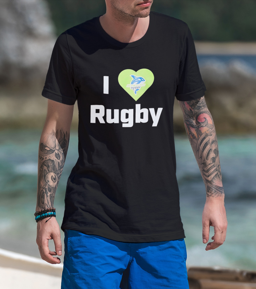 I Love Rugby Seattle Seawolves Heart T-Shirt