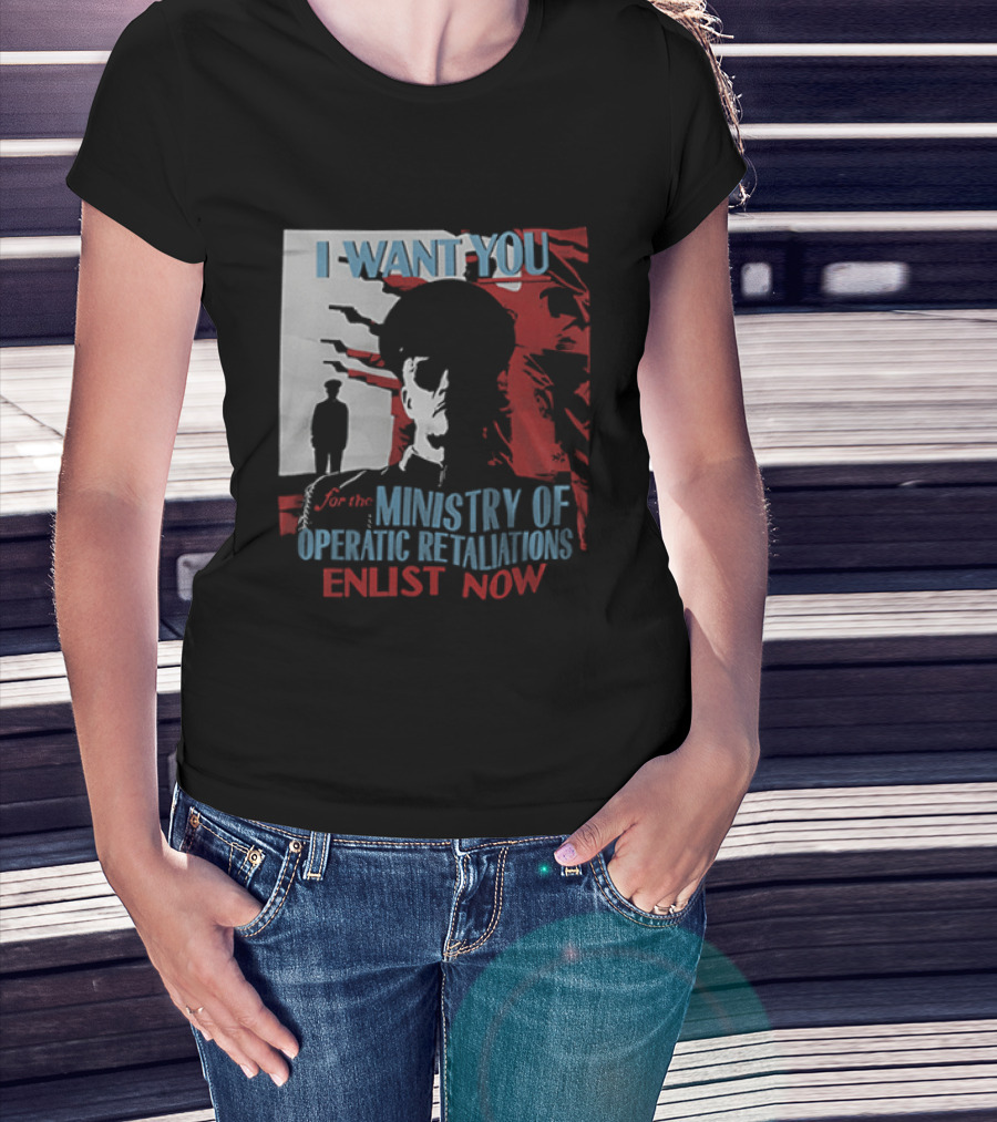Boston Red Sox My Chemical Romance Tour 2025 I Want You Ministry Of Operatic Retaliation Enlist Now T-Shirt