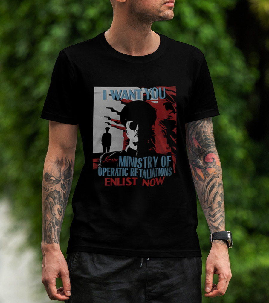 Boston Red Sox My Chemical Romance Tour 2025 I Want You Ministry Of Operatic Retaliation Enlist Now T-Shirt