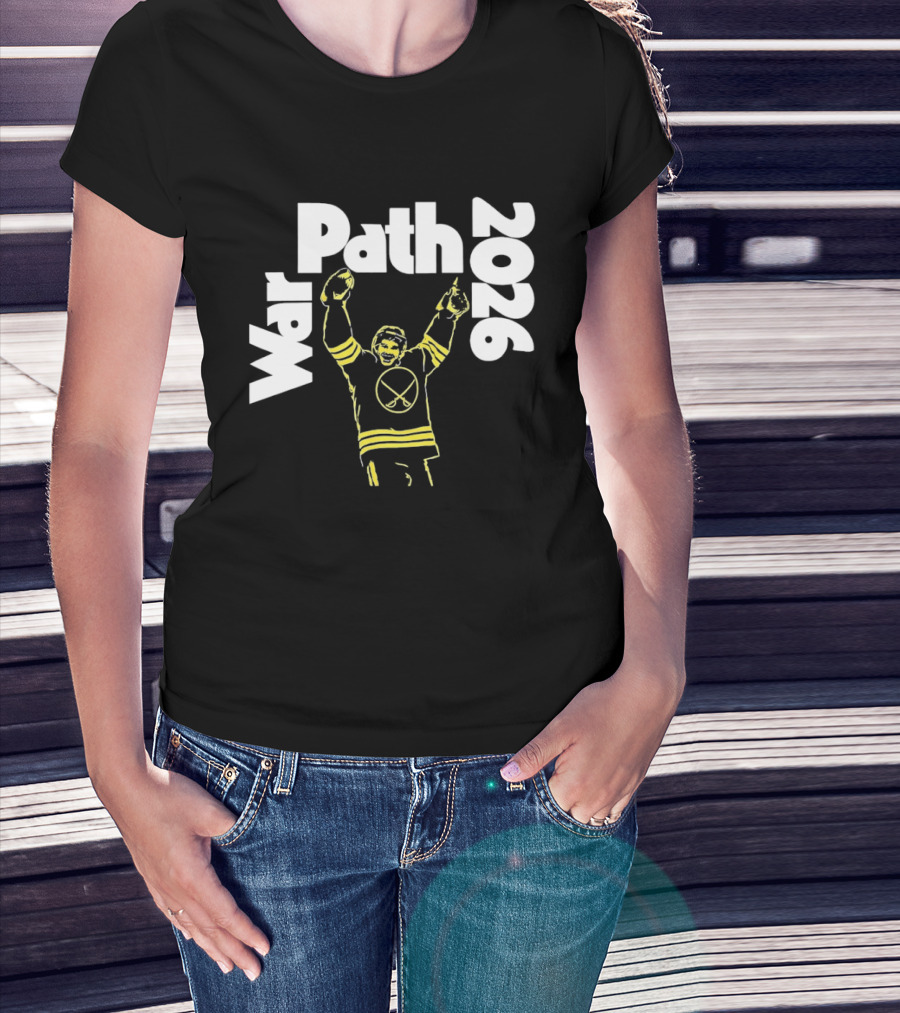 Buffalo Sabres War Path 2026 Hockey Player Celebration T-Shirt