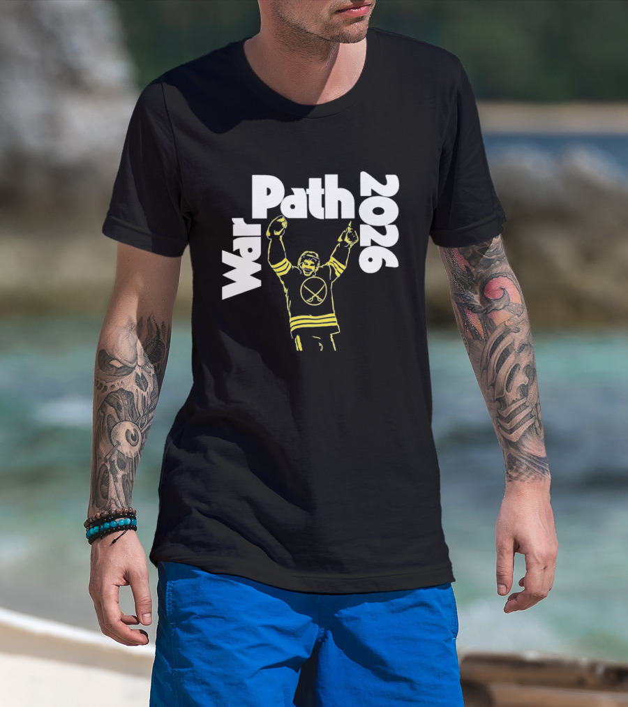 Buffalo Sabres War Path 2026 Hockey Player Celebration T-Shirt
