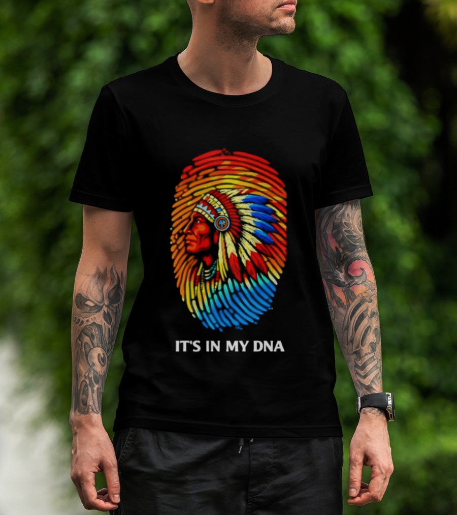 It's In My DNA Native American Feathered Headdress T-Shirt
