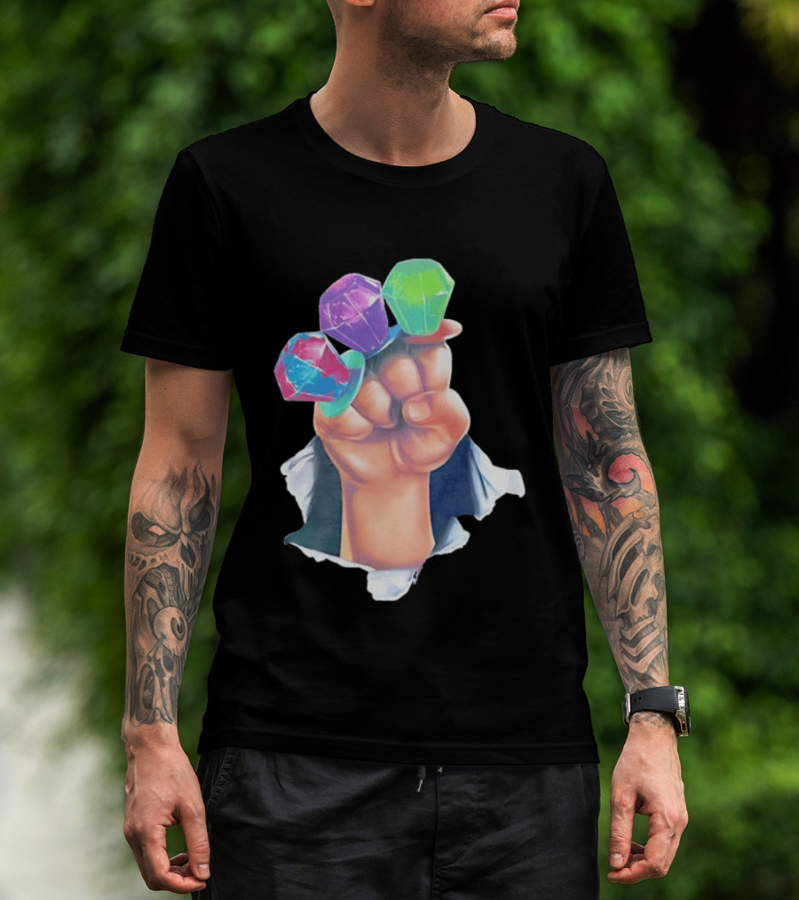 Ring Pop Candy Gemstone Fist Colorful Fun Accessory For Kids And Adults T-Shirt