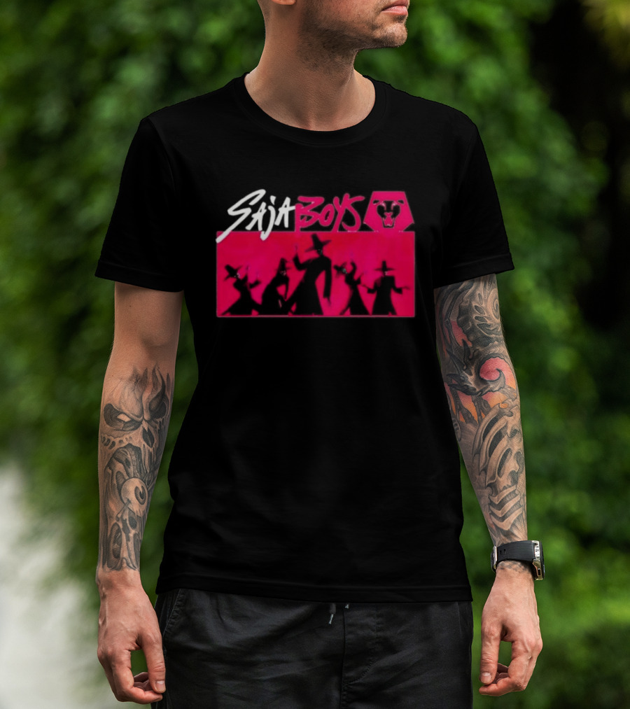 Saja Boys K Pop Demon Hunters Red T-Shirt
