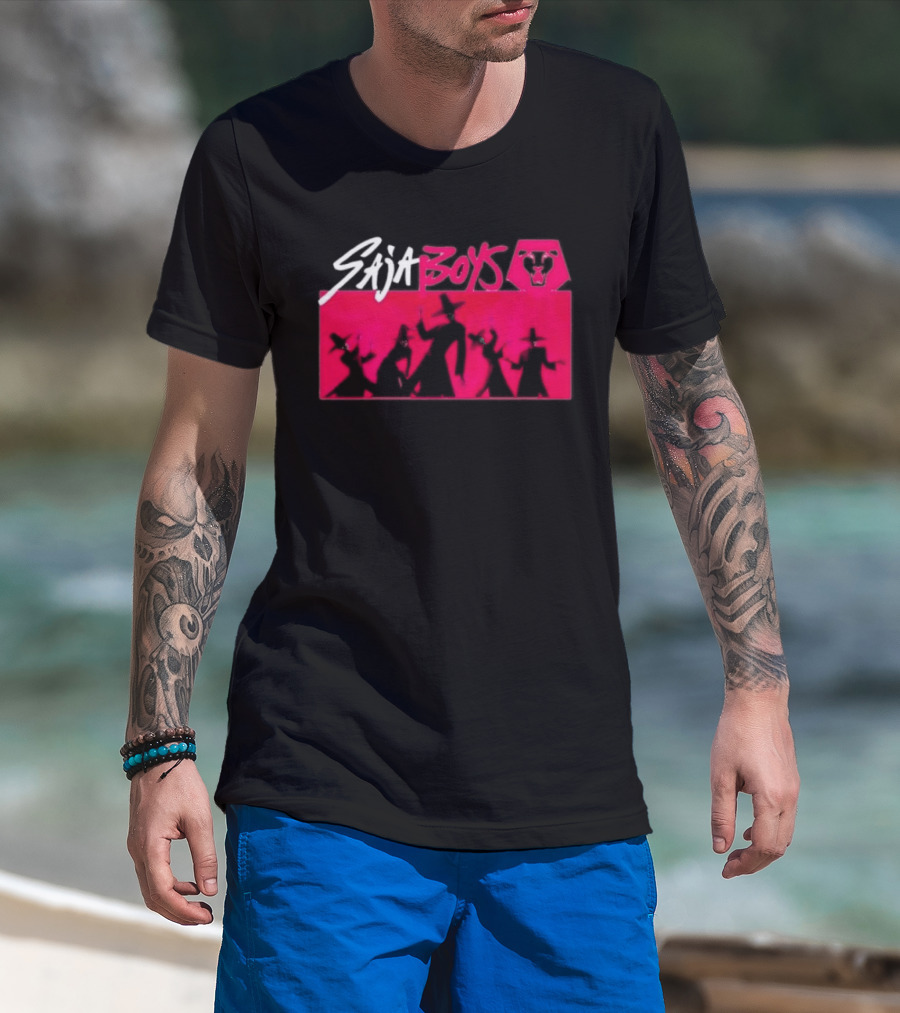 Saja Boys K Pop Demon Hunters Red T-Shirt