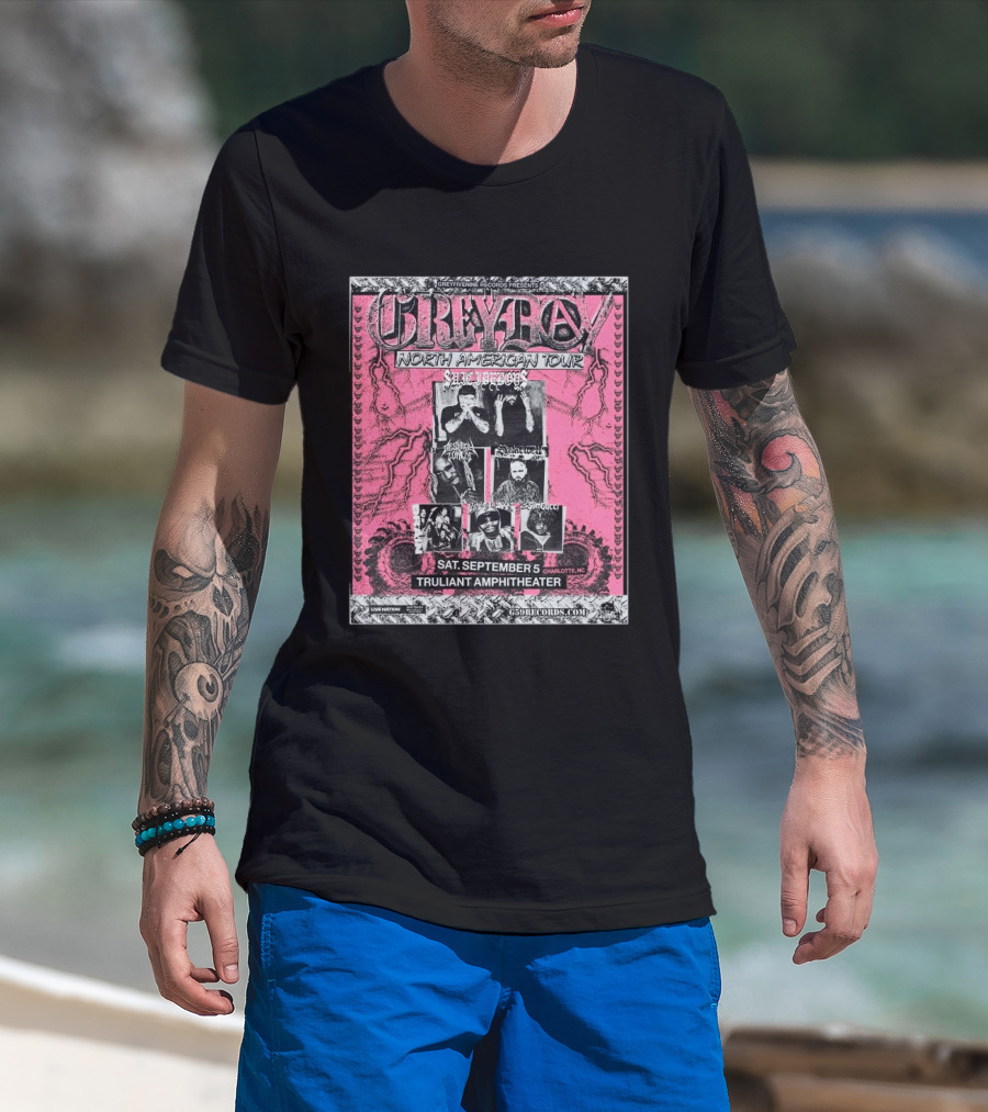 Greytay North American Tour Greyday Records Presents Suicideboys Charlotte NC September 5 Truliant Amphitheater T-Shirt