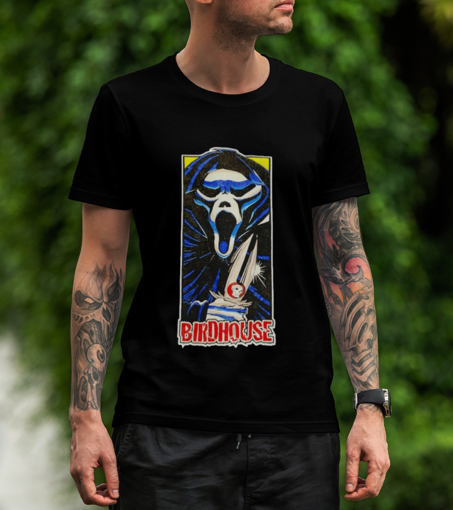 Birdhouse Ghostface Knife Skateboard T-Shirt