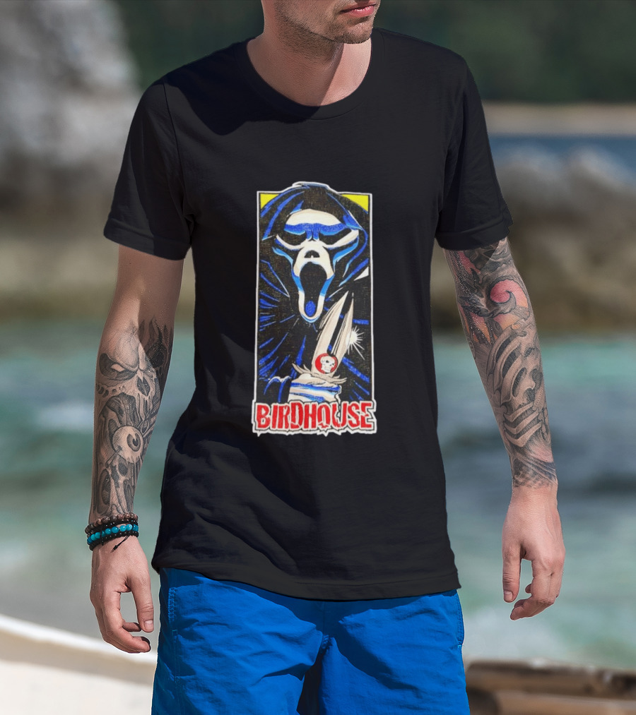 Birdhouse Ghostface Knife Skateboard T-Shirt