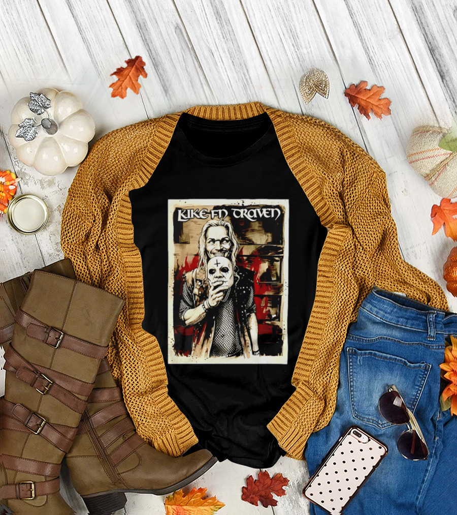 Luke F'N Draven Illustrated Skull Mask T-Shirt