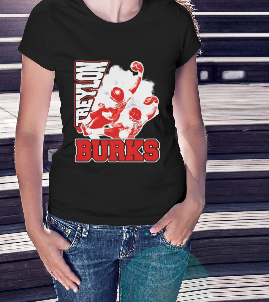 Treylon Burks Washington Commanders Burks Football Action T-Shirt