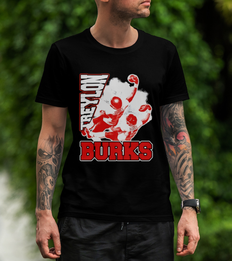 Treylon Burks Washington Commanders Burks Football Action T-Shirt