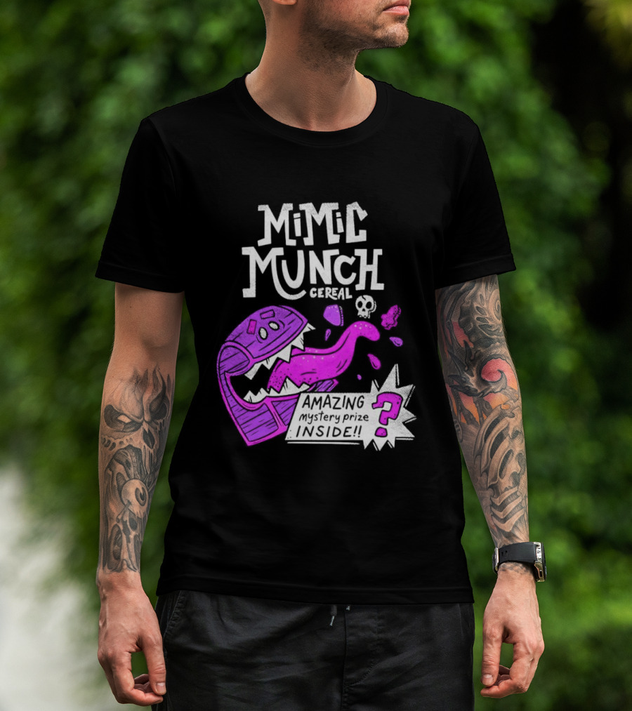 Mimic Munch Cereal Amazing Mystery Prize Inside Dungeons And Dragons T-Shirt
