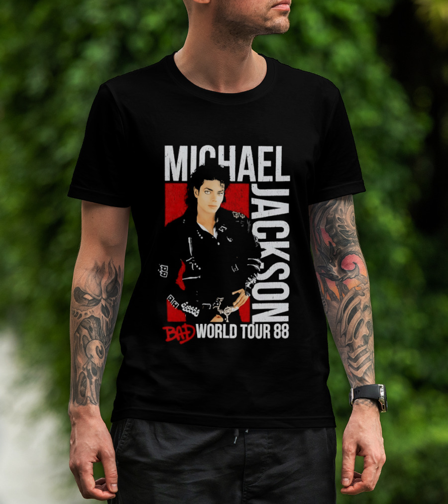 Michael Jackson Bad World Tour 1988 Live Concert Memorabilia T-Shirt