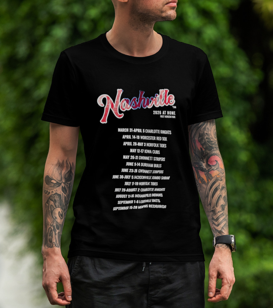 Nashville Home Show 2026 First Horizon Park Tour Dates And Locations T-Shirt