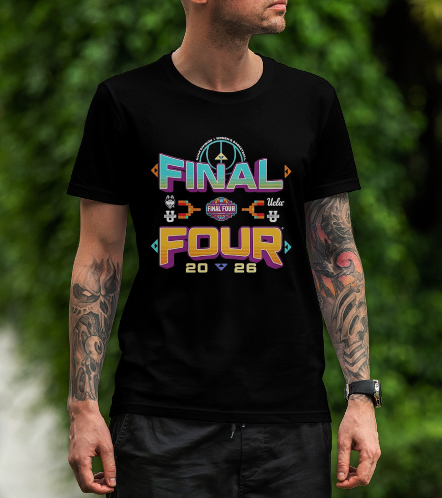 Peace Sign March Madness Final Four 2026 Women's NCAA Basketball Tournament UConn Vs UCLA T-Shirt