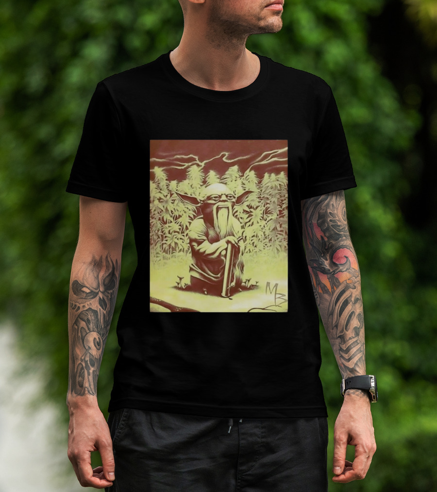 Yoda Star Wars Spliff Meme MZ T-Shirt
