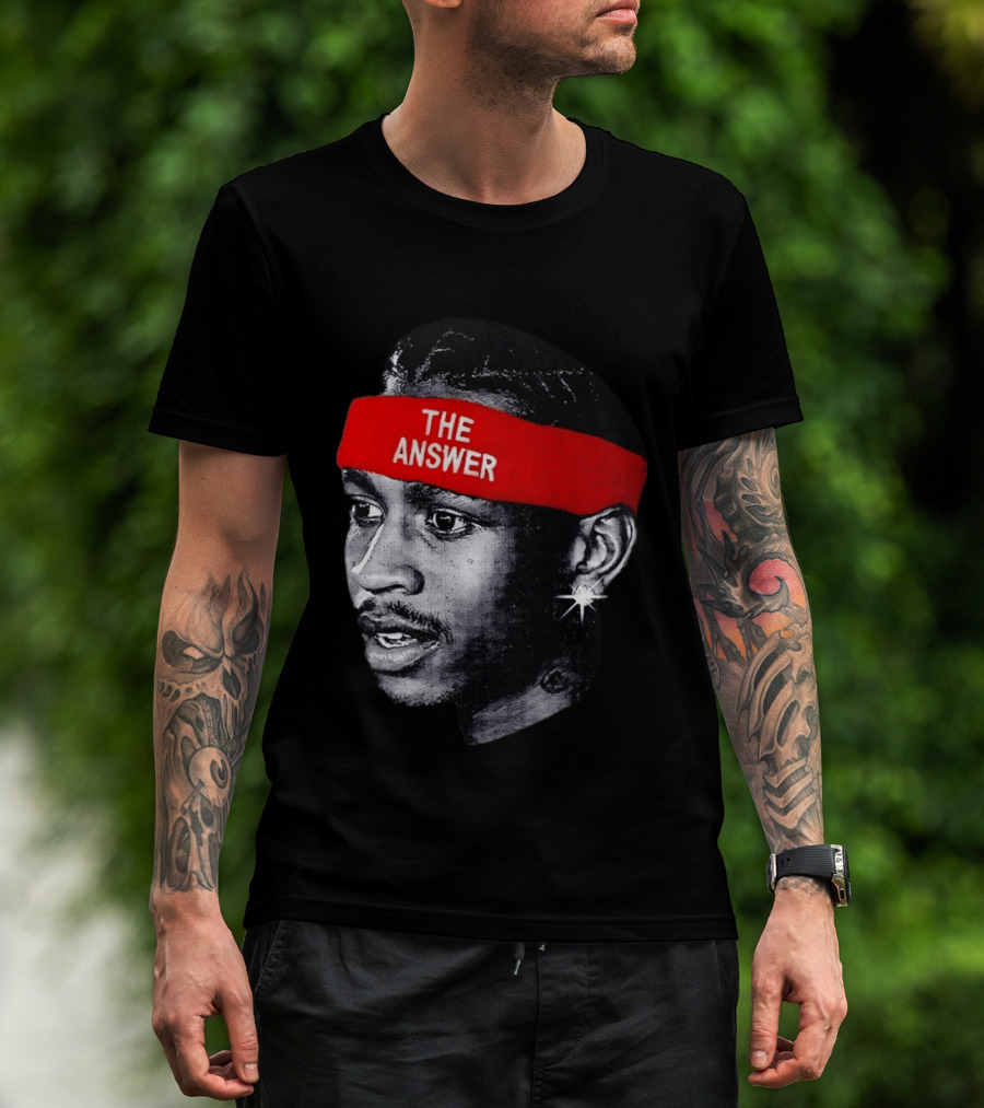 Allen Iverson The Answer Basketball Legend T-Shirt