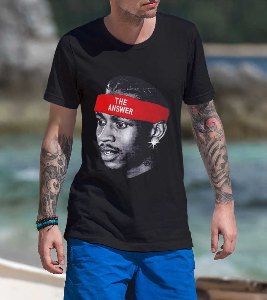 Allen Iverson The Answer Basketball Legend T-Shirt