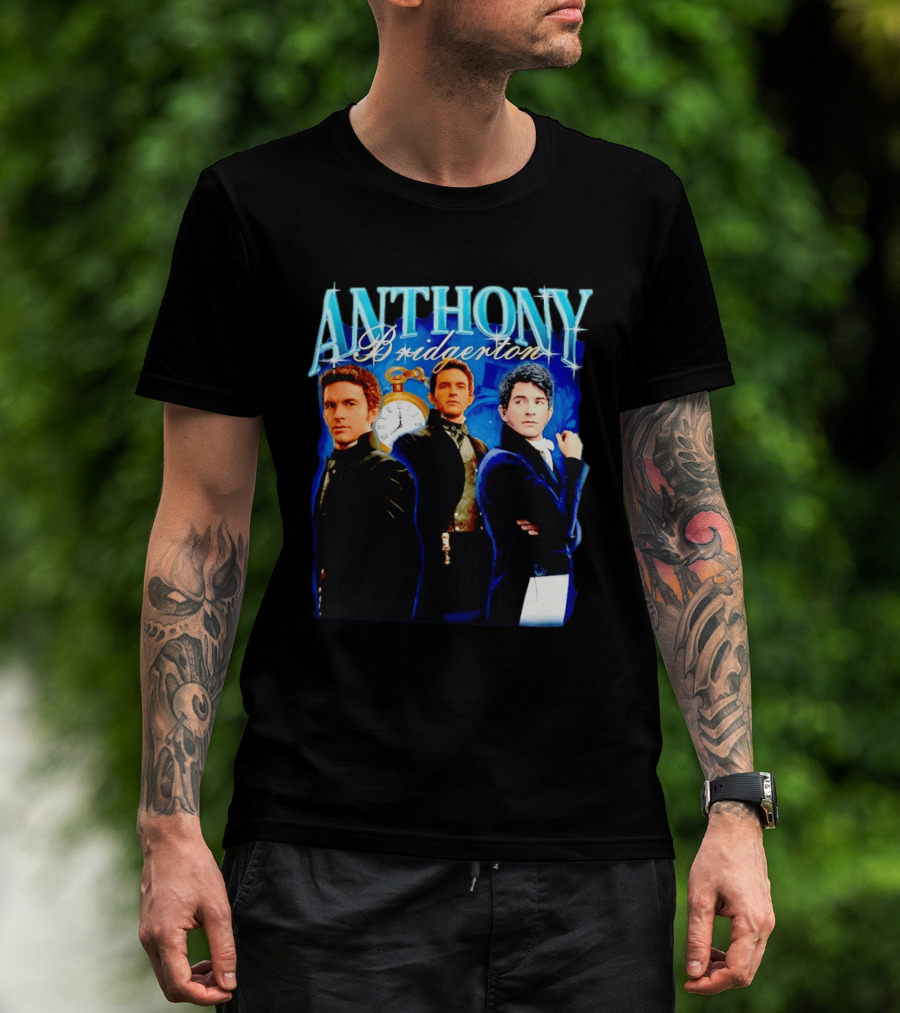 Anthony Bridgerton Netflix Series Character With T-Shirt