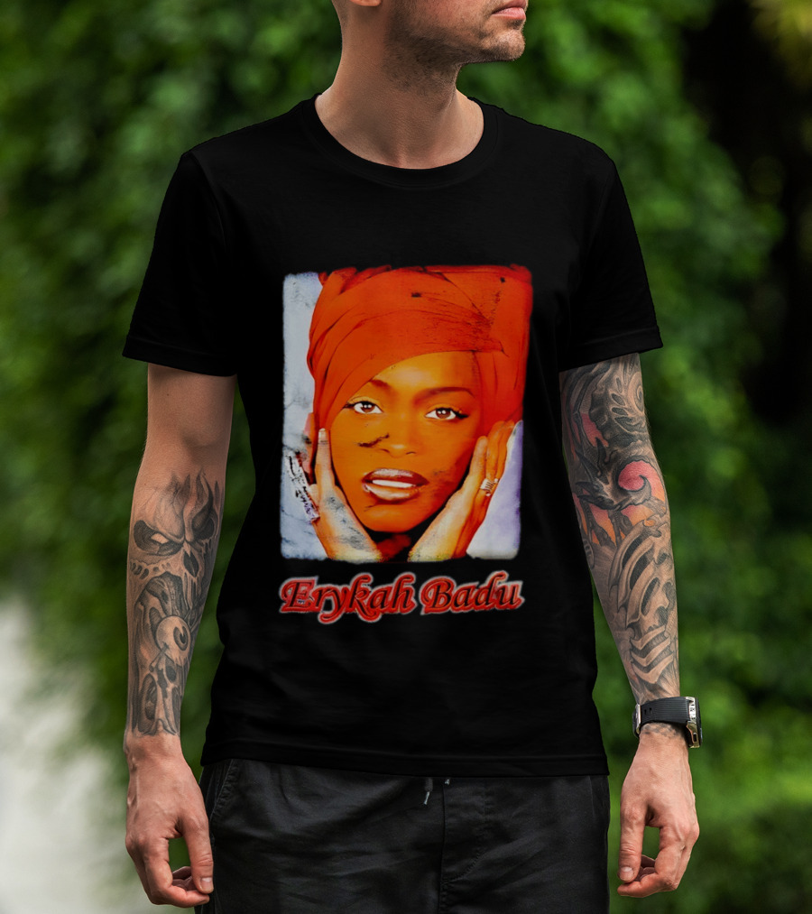 Erykah Badu Iconic Headwrap And Face T-Shirt