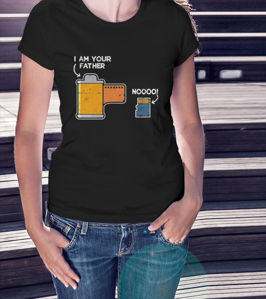 I Am Your Father Film Roll MicroSD Noooo Star Wars T-Shirt