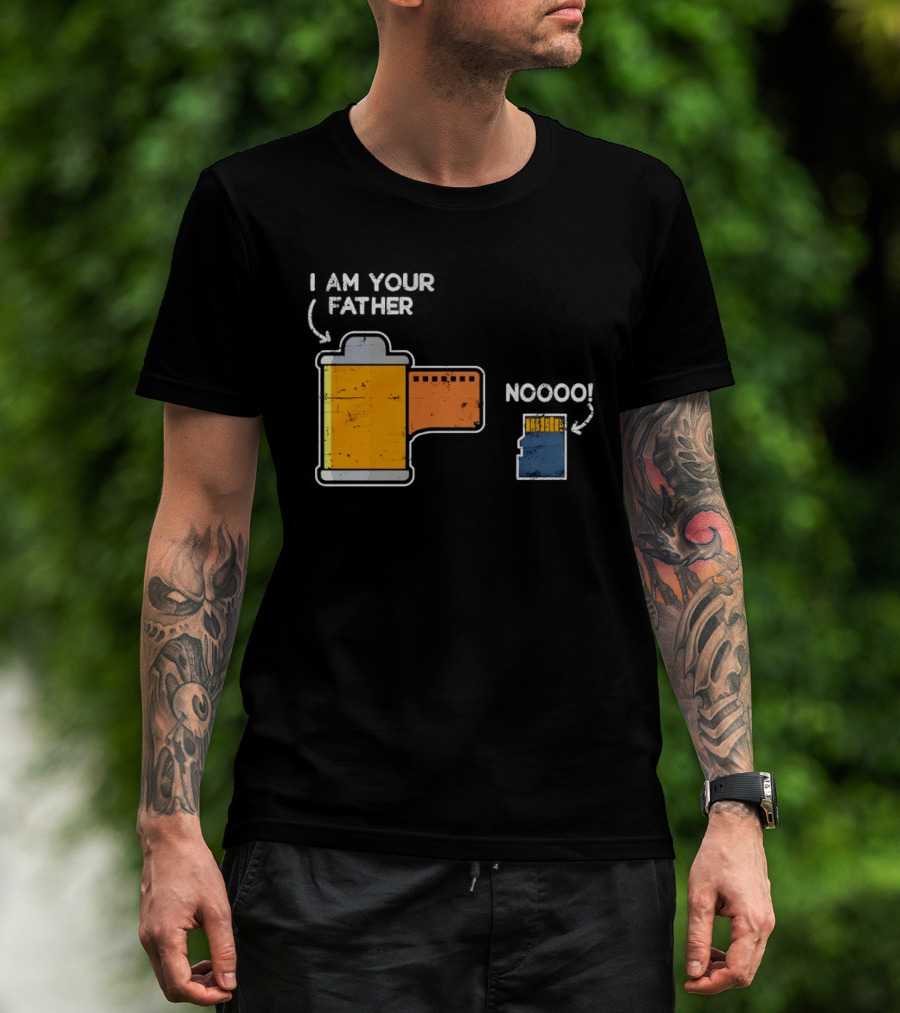I Am Your Father Film Roll MicroSD Noooo Star Wars T-Shirt
