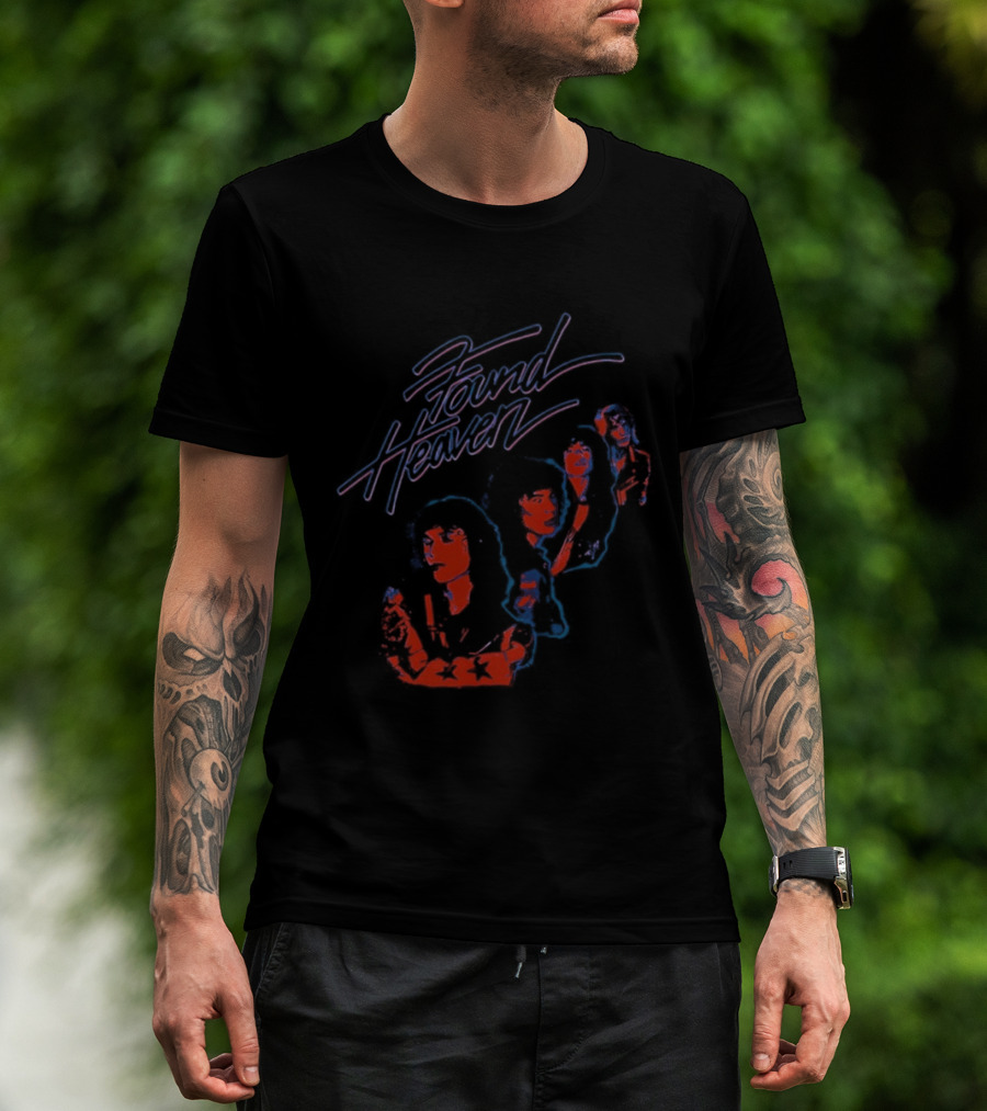 Found Heaven Neon Retro Colorful Abstract T-Shirt