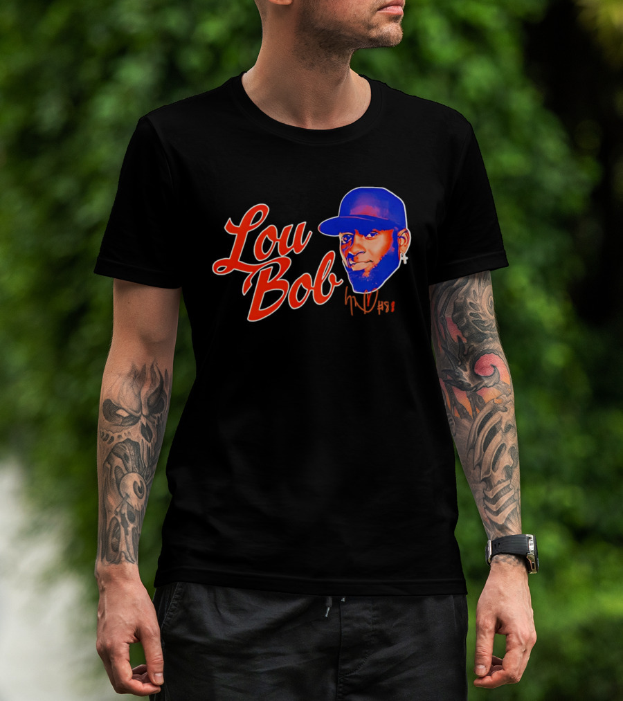 Lou Bob Luis Robert Jr New York Mets Big Head T-Shirt