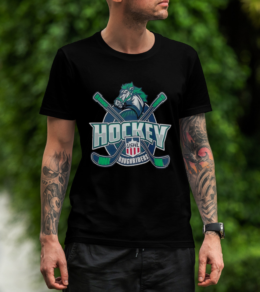 USHL Cedar Rapids RoughRiders Hockey Team T-Shirt