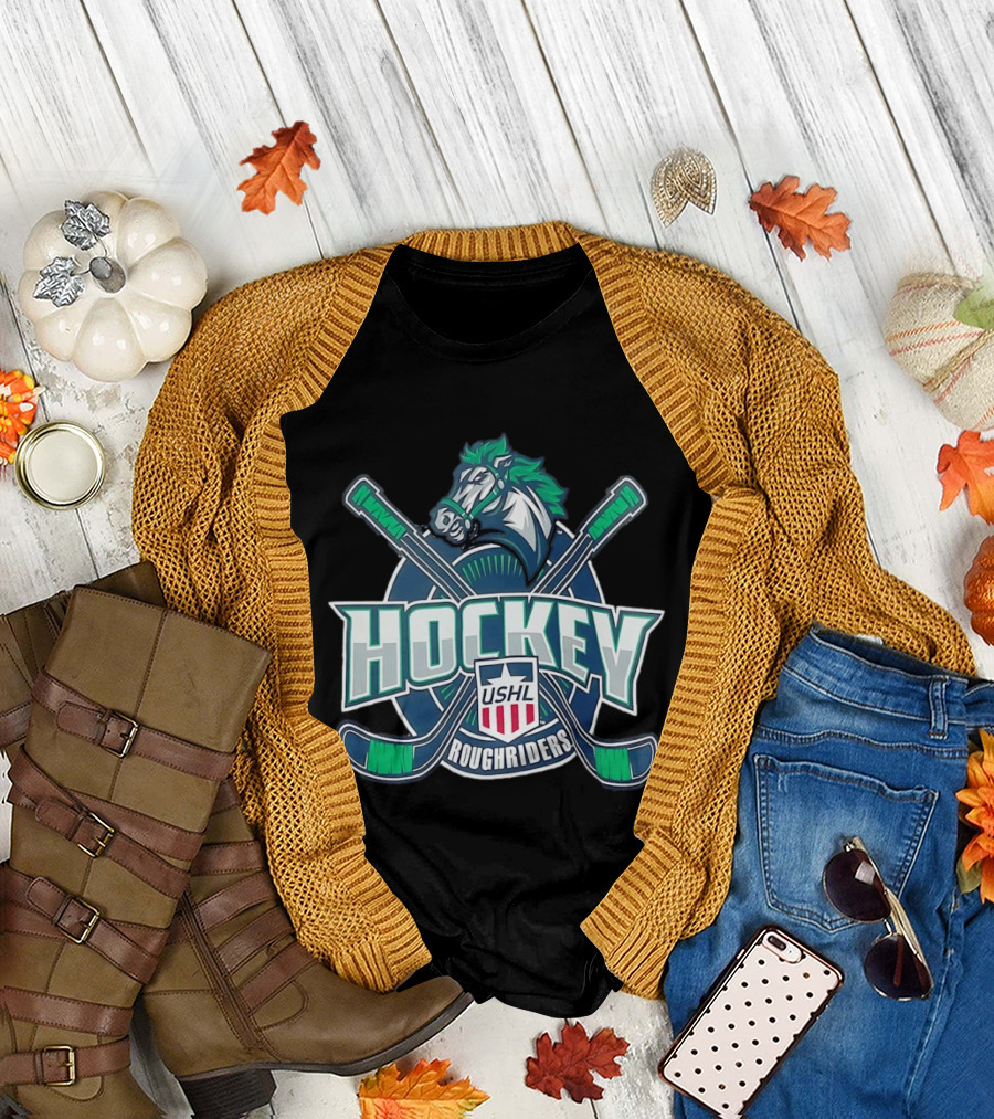 USHL Cedar Rapids RoughRiders Hockey Team T-Shirt