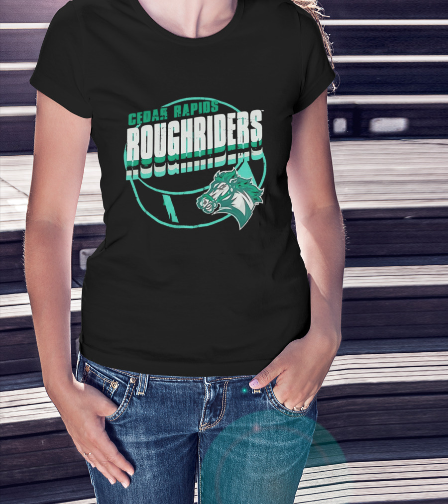 Cedar Rapids RoughRiders Horse Head T-Shirt