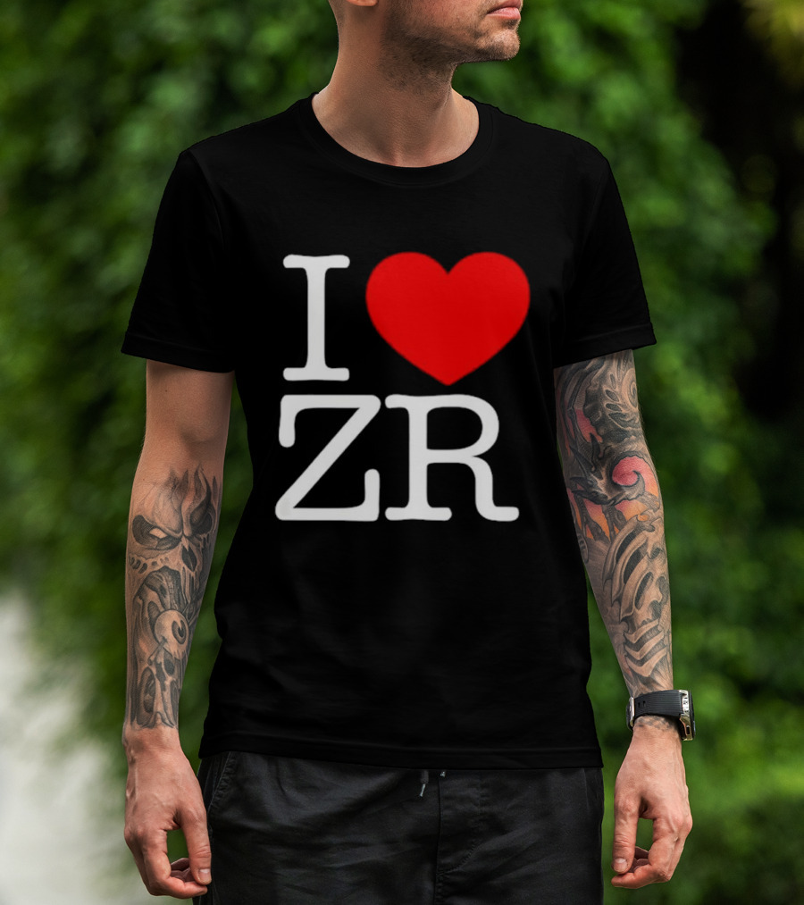 I Love ZR Red Heart T-Shirt